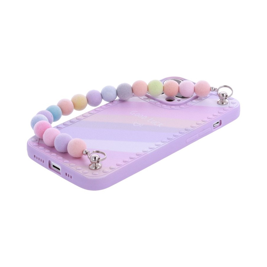 Funda con Rayas GOOD LUCK con Cadena...