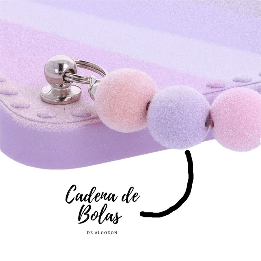 Funda con Rayas GOOD LUCK con Cadena...