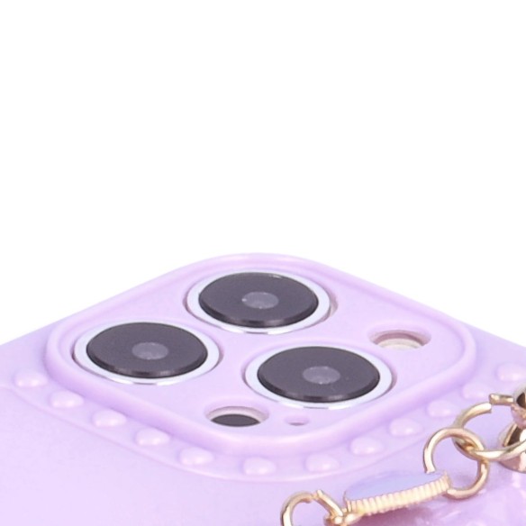 Funda de Corazones con Cadena para Iphone