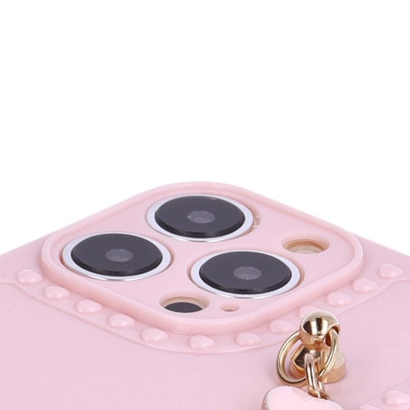 Funda de Corazones con Cadena para Iphone