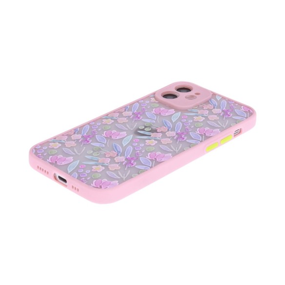 Funda Translúcida Rosa de Flores