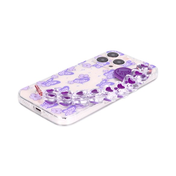 Funda de Mariposas con Cadena de Corazones