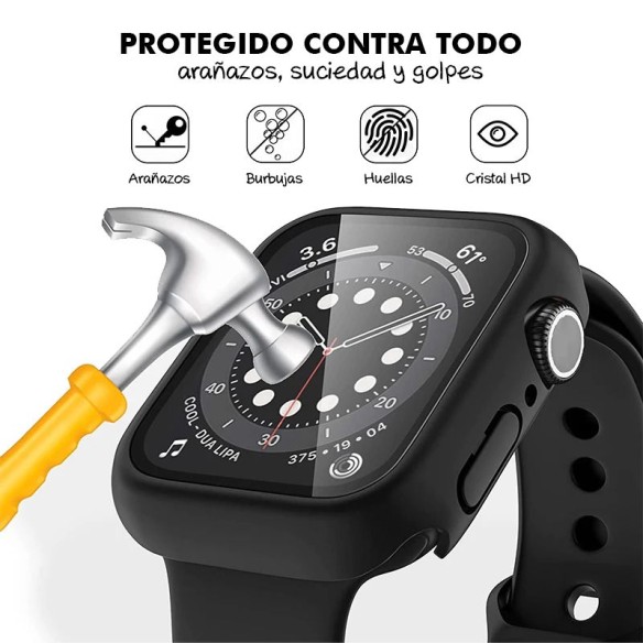Carcasa con Cristal Templado para Apple Watch