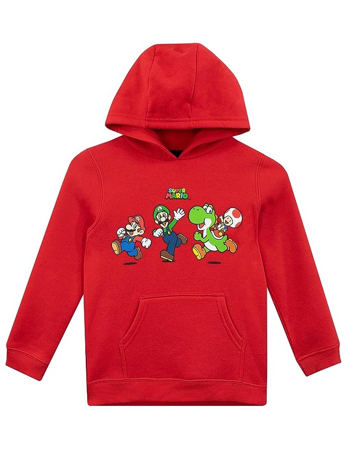Sudadera con Capucha Roja Super Mario