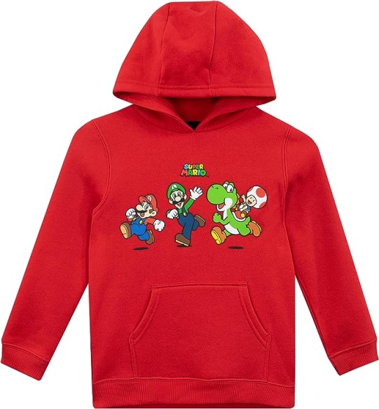 Sudadera con Capucha Roja Super Mario