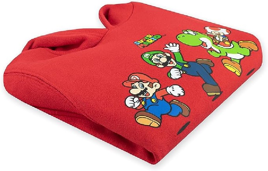 Sudadera con Capucha Roja Super Mario