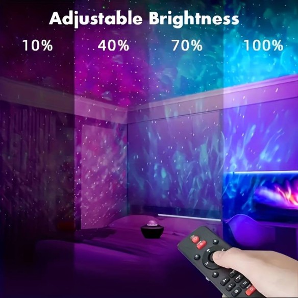 Altavoz Bluetooth Proyector Galaxia Láser Multicolor con Mando Stock Líder SL10031