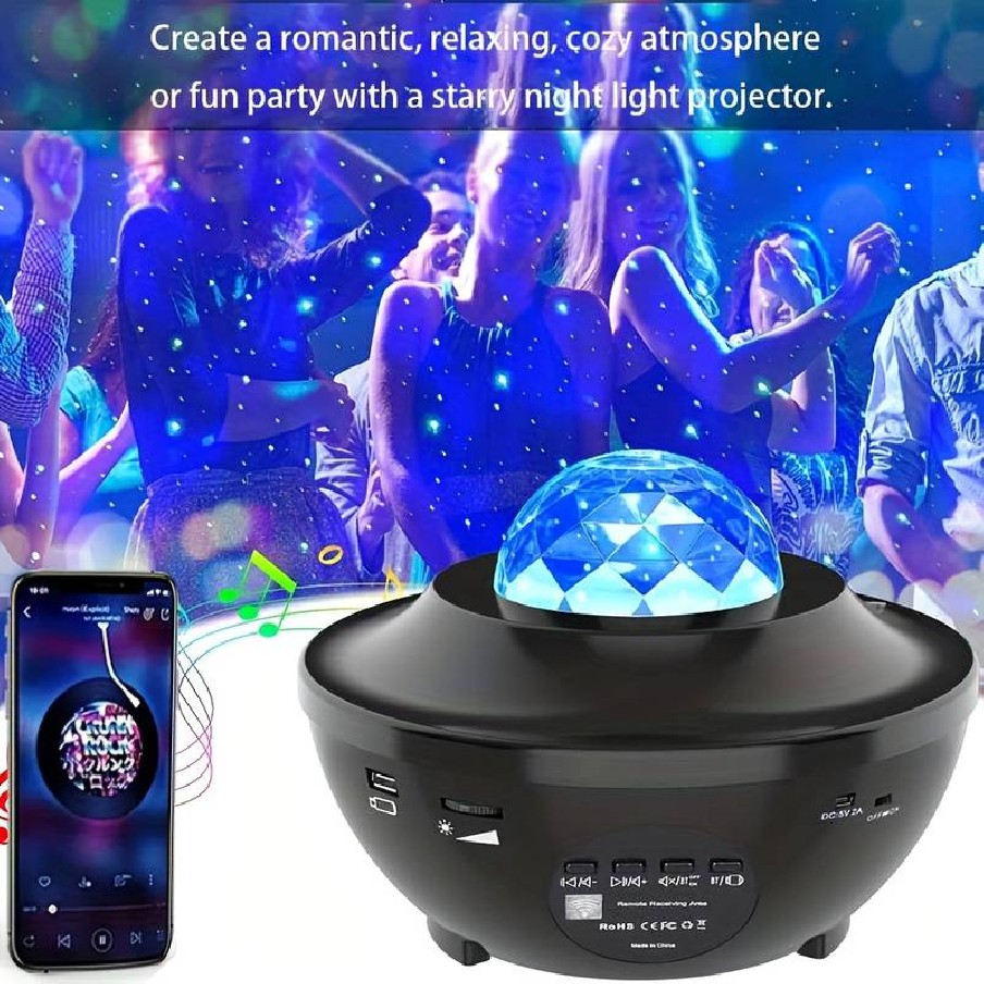 Altavoz Bluetooth Proyector Galaxia...