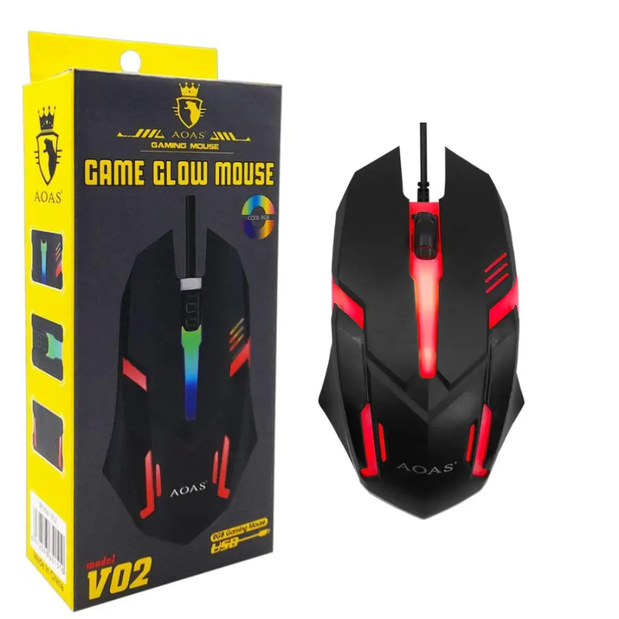 Ratón con Cable Gaming Aoas V02