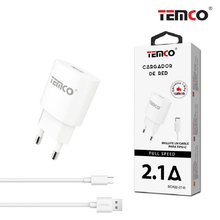 Cargador de Pared USB / MicroUSB 2.1A...