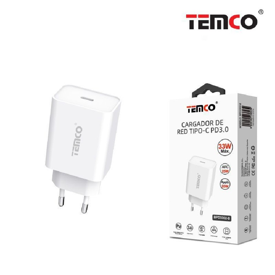 Adaptador de Pared Tipo C 33W Blanco...