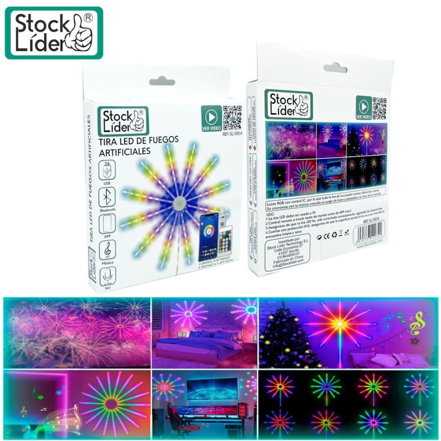 Tira cable LED RGB Inteligente USB...